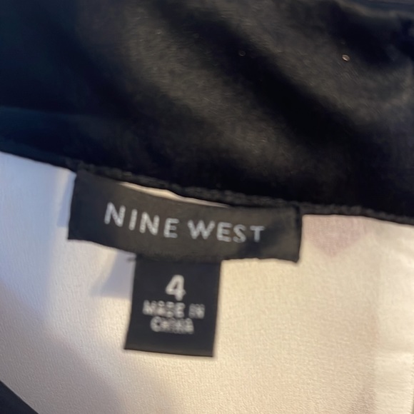 NWOT Nine West 100% multi color silk short sleeve dress size 4 - Picture 2 of 11